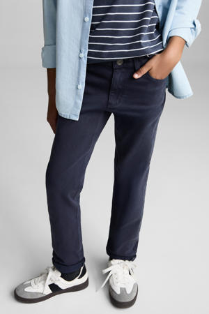 straight casual broek marine