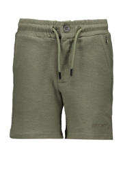 thumbnail: Groene jongens Airforce sweatshort van katoen met knoopsluiting en effen