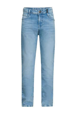 straight leg jeans light blue denim