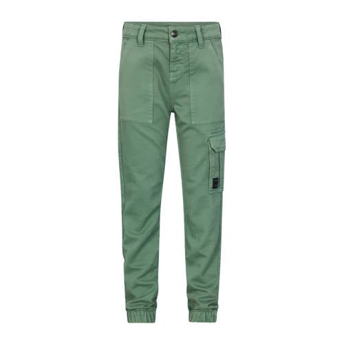 Retour Jeans straight casual broek groen Jongens Stretchkatoen Effen