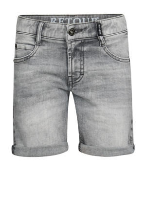 regular denim short grey denim