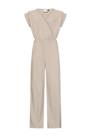 loose jumpsuit beige