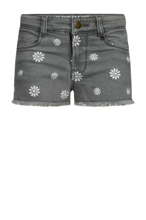 regular denim short grey denim