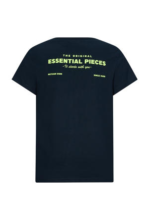 T-shirt donkerblauw