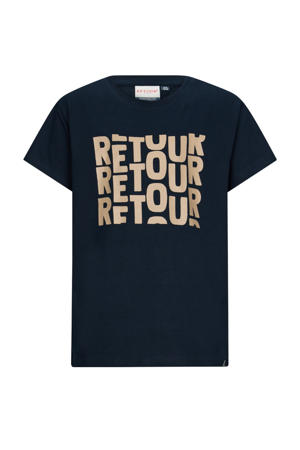 T-shirt donkerblauw