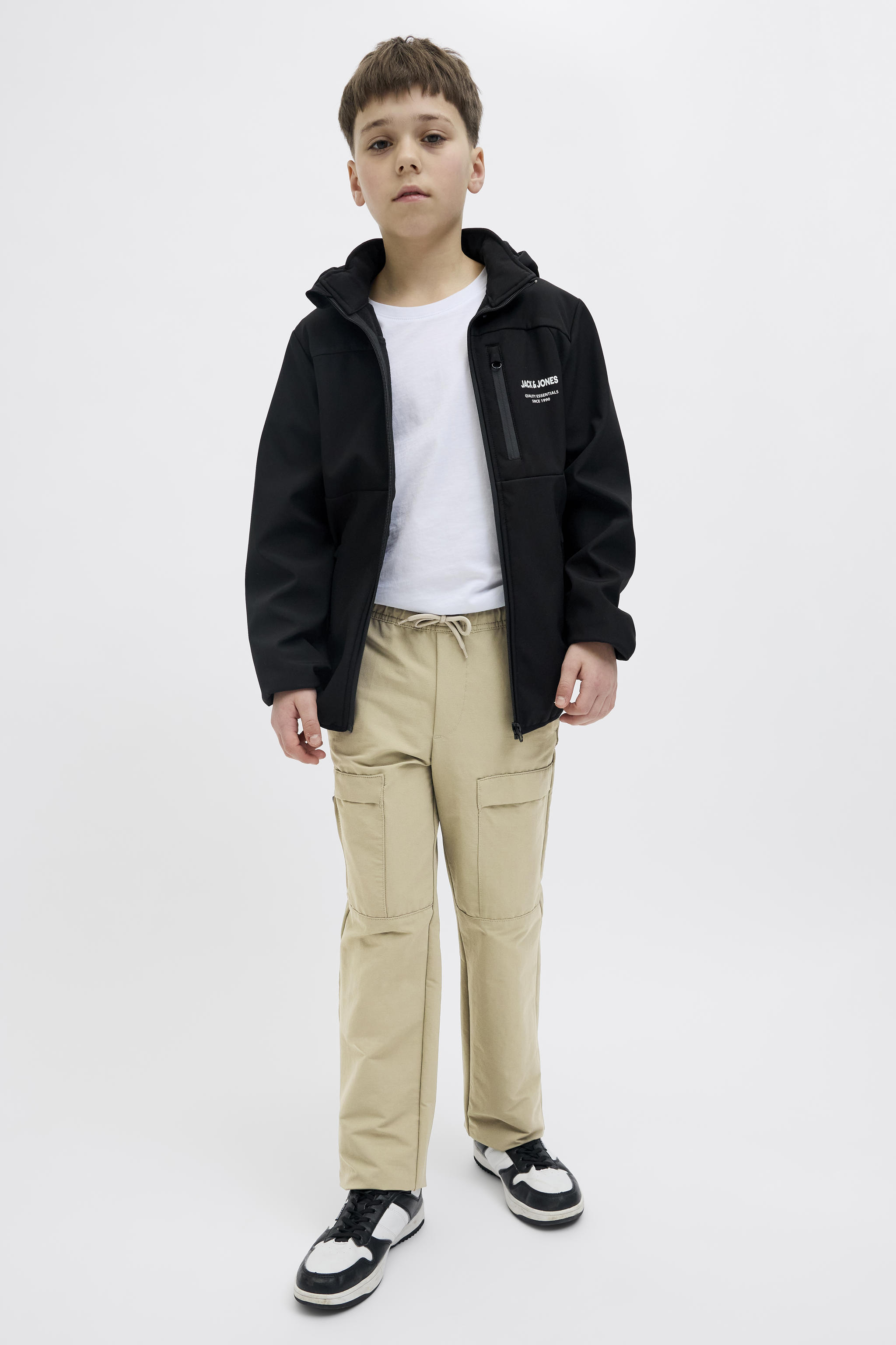 JACK & JONES JUNIOR broek JPSTKARL JJSHELL zwart