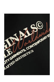thumbnail: JACK & JONES JUNIOR hoodie met backprint zwart
