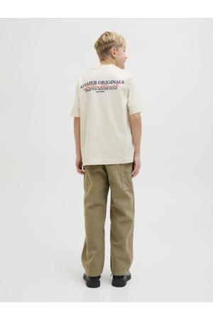 T-shirt met backprint ecru