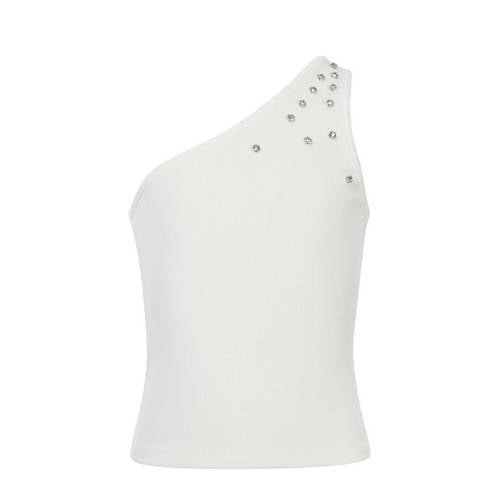 LOOXS 10sixteen one shoulder top wit Effen - maat 176 afbeelding