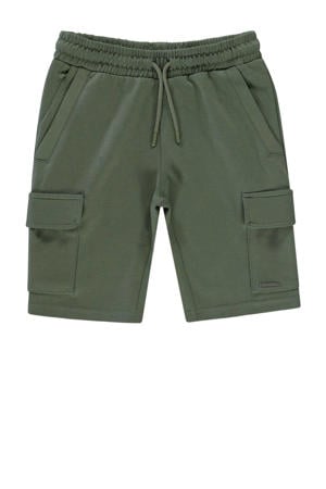 regular sweatshort olijfgroen