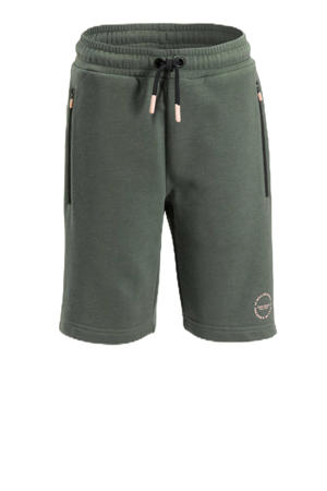 regular sweatshort olijfgroen