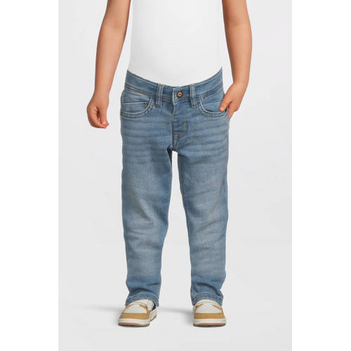 Little Cars high waist regular fit jeans light blue denim Blauw Jongens Stretchkatoen