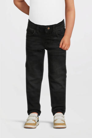 high waist regular fit jeans zwart