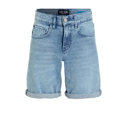 Cars denim regular short light blue denim Korte broek Blauw Effen