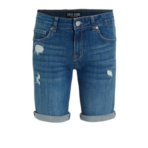 Cars regular denim short medium blue denim Korte broek Blauw Jongens Katoen