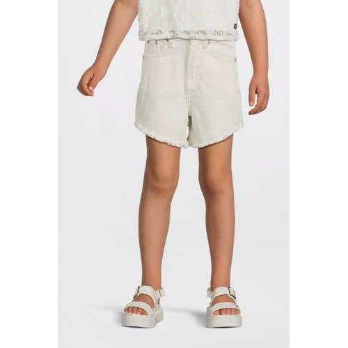 Cars regular denim short wit Korte broek Effen