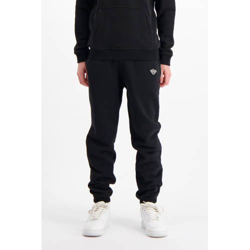 BLACK BANANAS regular sweatpant zwart Broek Jongens Polyester Effen