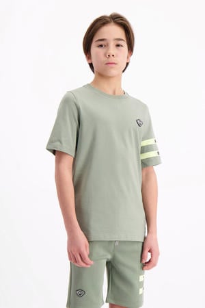 T-shirt olijfgroen