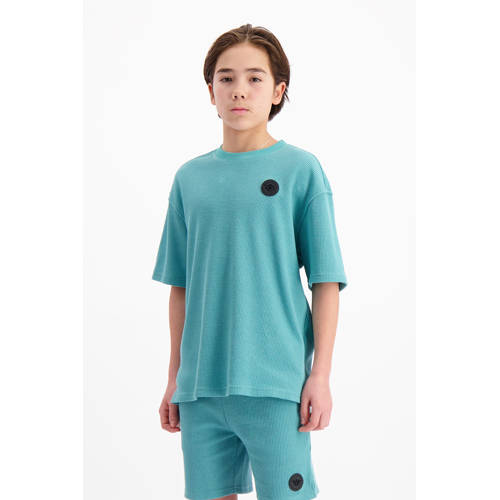 BLACK BANANAS T-shirt blauw Jongens Polyester Ronde hals Effen
