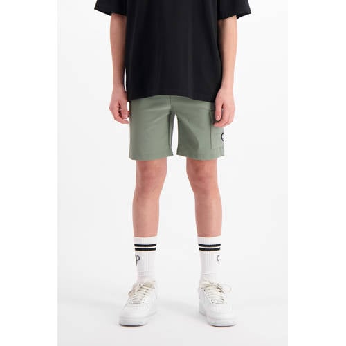 BLACK BANANAS regular sweatshort olijfgroen Korte broek Jongens Nylon Effen