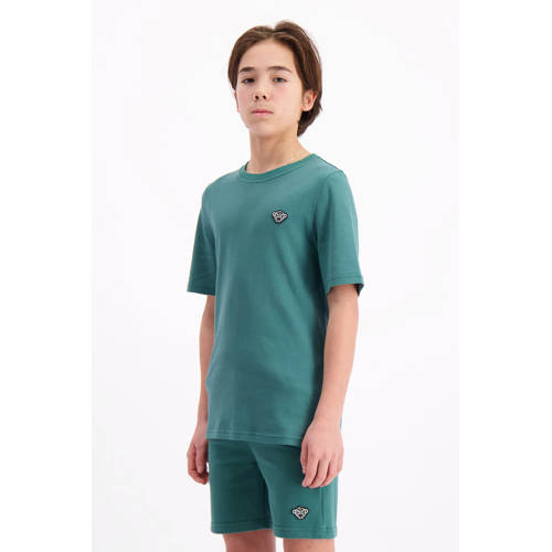 BLACK BANANAS T-shirt petrol Blauw Jongens Katoen Ronde hals Effen