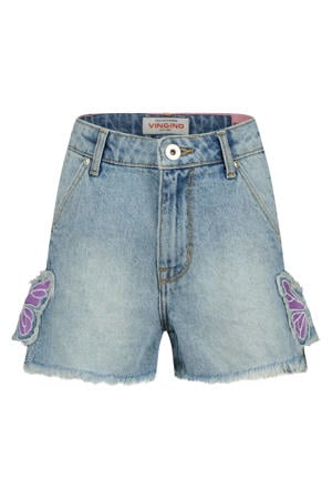 regular denim short light blue denim