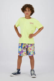 thumbnail: Blauwe jongens Vingino relaxed casual short van viscose met elastische tailleband