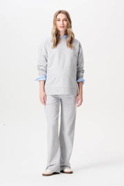 thumbnail: Noppies maternity regular high waist zwangerschaps casual broek grijs