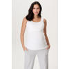 Noppies maternity zwangerschaps- en voedings mouwloze top wit