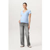 Noppies maternity high waist zwangerschaps wide leg jeans grey denim