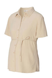 thumbnail: Noppies maternity zwangerschaps- en voedings blouse beige
