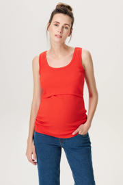 thumbnail: Noppies maternity zwangerschaps- en voedings mouwloze top rood