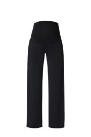 thumbnail: Noppies maternity wide leg high waist zwangerschaps casual broek zwart