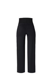 thumbnail: Noppies maternity wide leg high waist zwangerschaps casual broek zwart