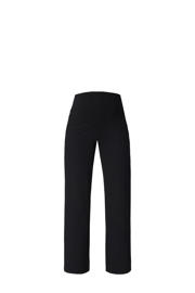 thumbnail: Zwarte dames Noppies maternity regular high waist zwangerschaps casual broek van stretchkatoen met elastische tailleband en effen
