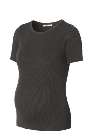 zwangerschaps T-shirt grijs
