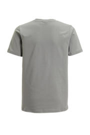 thumbnail: Grijze jongens Ballin t-shirt van katoen met printopdruk, korte mouwen en ronde hals