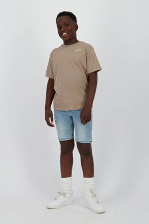 regular denim short light blue denim