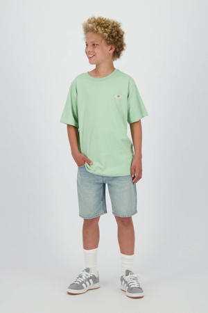 regular denim short light blue denim