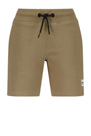 thumbnail: Bruine jongens Raizzed regular sweatshort met elastische tailleband met koord en effen