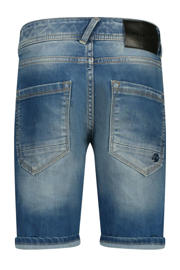 thumbnail: Medium blue denim jongens Raizzed regular van denim met rits- en knoopsluiting en effen