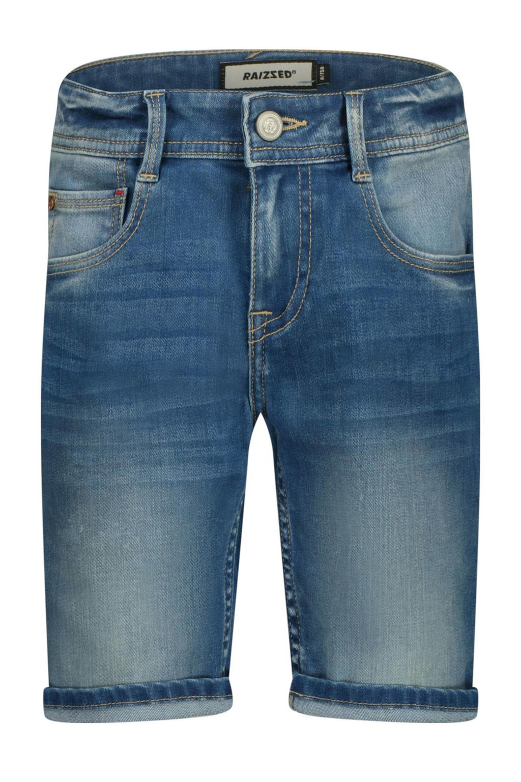 Raizzed regular fit denim bermuda mid blue stone