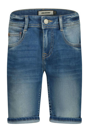 regular fit denim bermuda mid blue stone