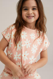 thumbnail: WE Fashion straight sweatshort roze