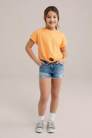 thumbnail: WE Fashion denim straight short medium blue denim
