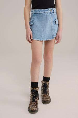 skort light blue denim