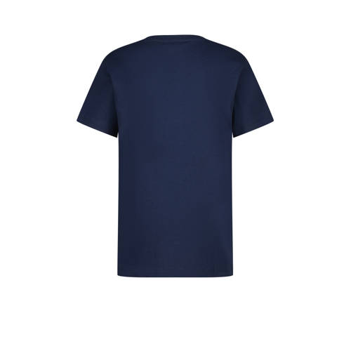 Messi T-shirt donkerblauw Jongens/Meisjes Polyester Ronde hals Printopdruk