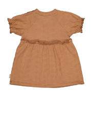 thumbnail: Quapi Newborn korte jurk broderie bruin