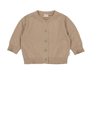 gebreid vest beige