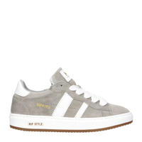 thumbnail: Grijze jongens Hip suède sneakers met veters